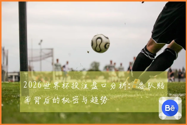 2026世界杯投注盘口分析：各队赔率背后的秘密与趋势